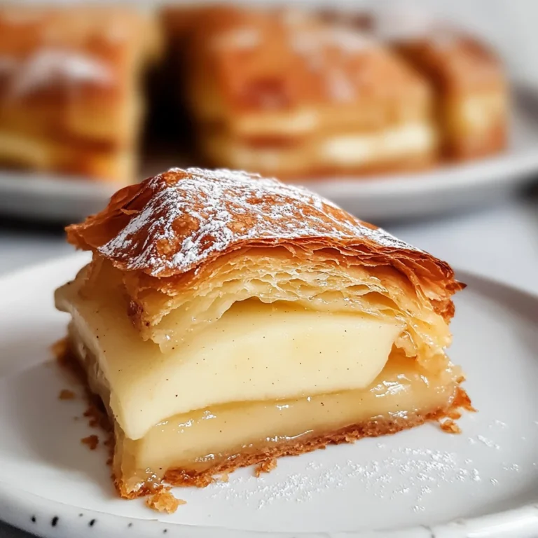 Apple Mille Feuille with Vanilla Custard (gluten-free)
