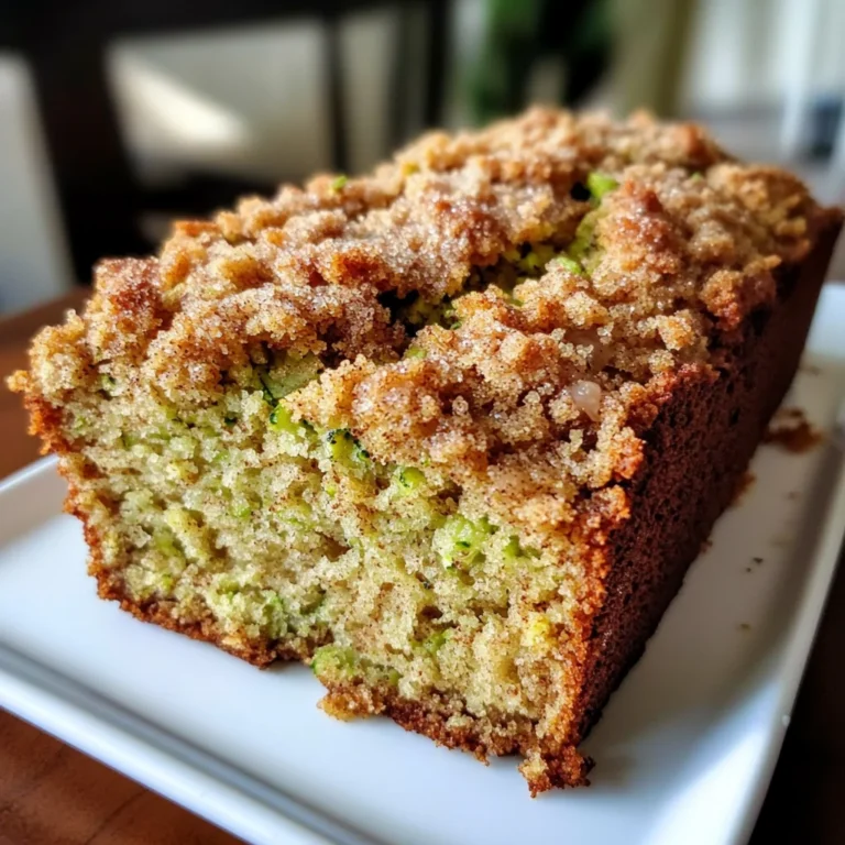 Cinnamon Streusel Topped Zucchini Bread Bakery Style: A Stunning Loaf