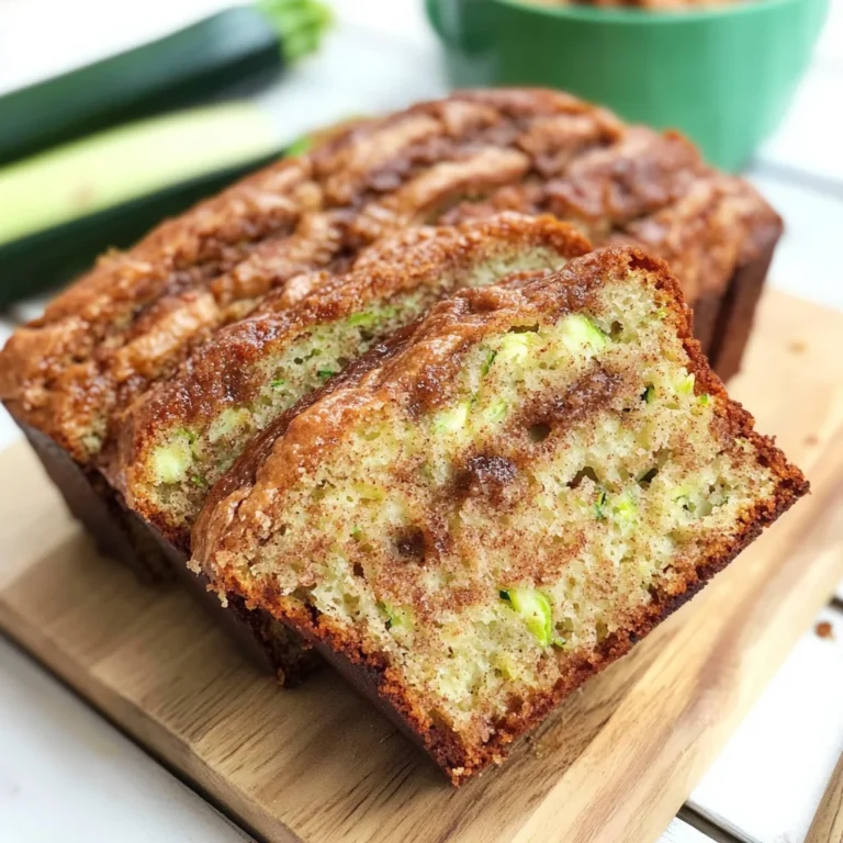Moist and Delicious Cinnamon Swirl Zucchini Bread