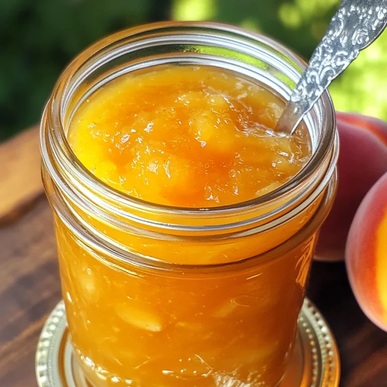 Small Batch Vanilla Peach Jam