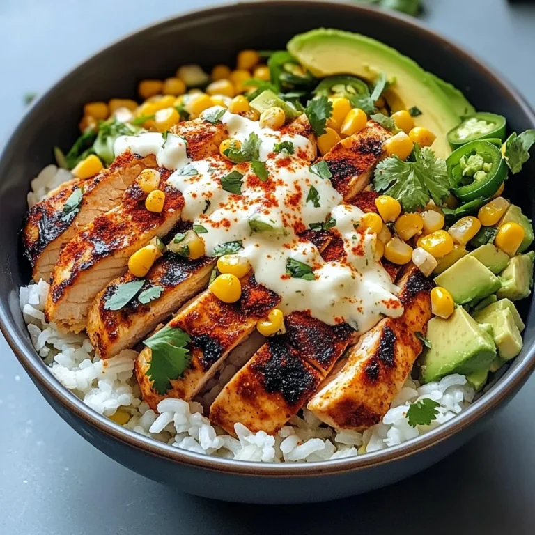 Street Corn Chicken Rice Bowl