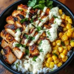 Street Corn Chicken Rice Bowl