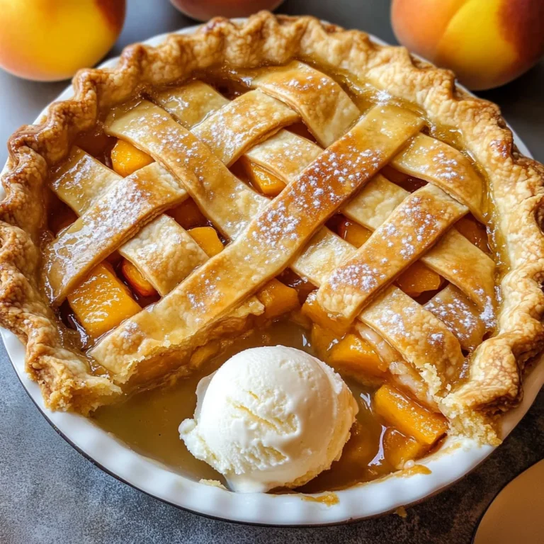 The Best Peach Pie