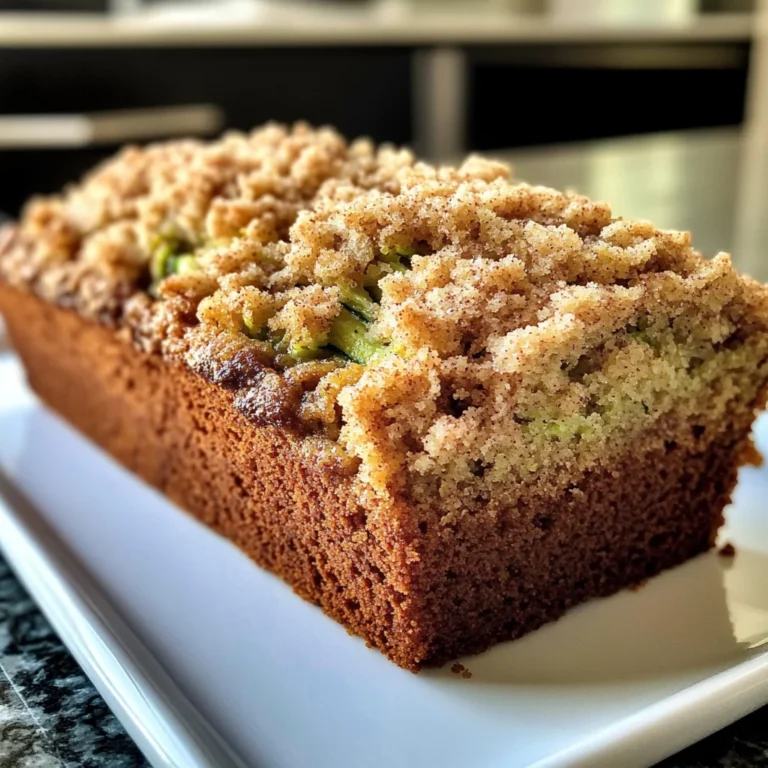 Cinnamon Streusel Topped Zucchini Bread Bakery Style: A Stunning Loaf