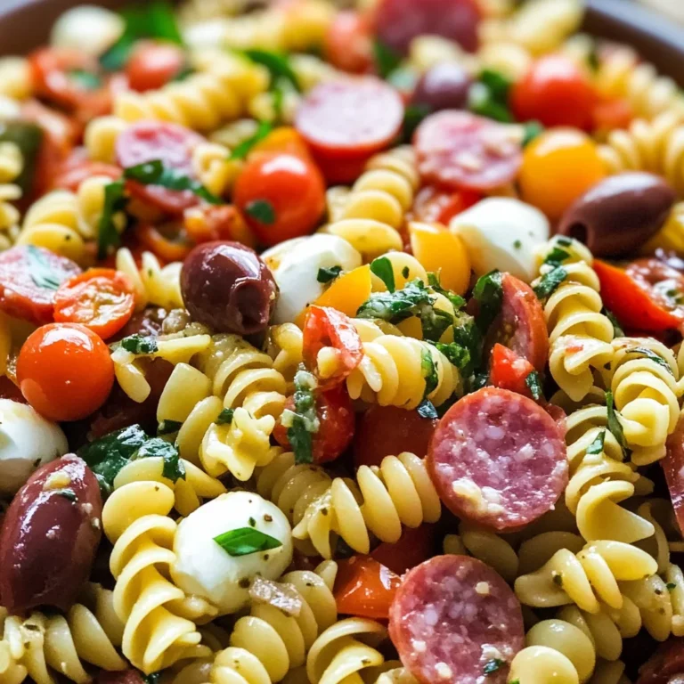 Easy Italian Antipasto Pasta Salad