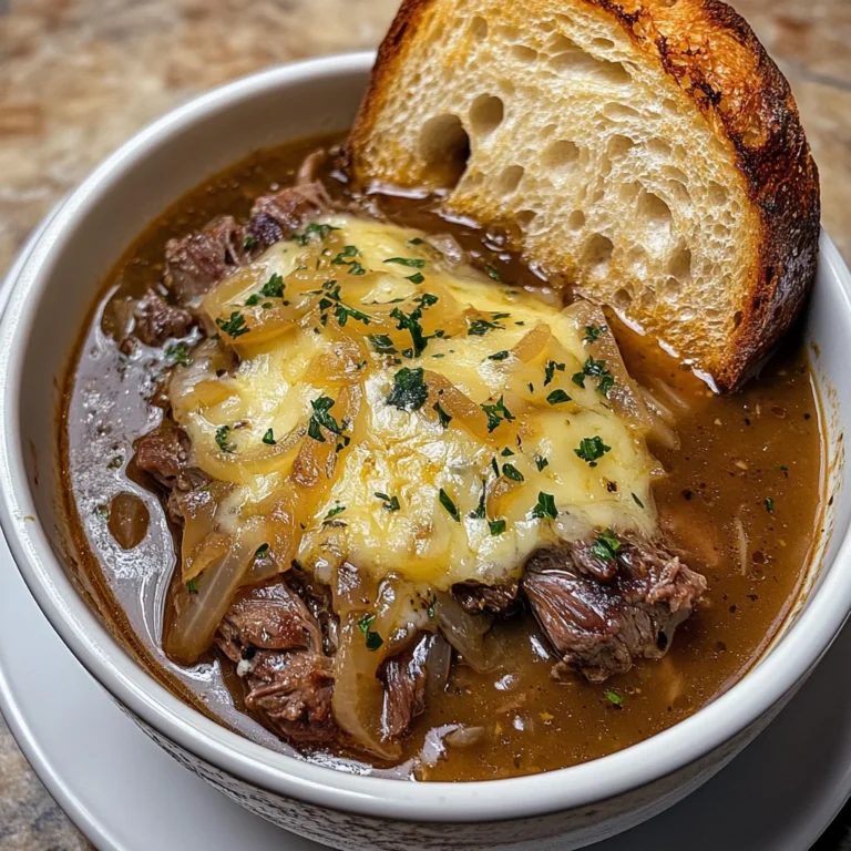 French Onion Beef Short Rib Soup