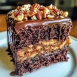 German Chocolate Poke Cake