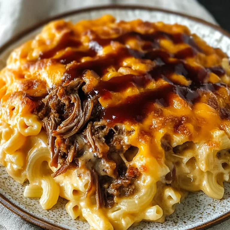 Pulled beef Mac and Cheese