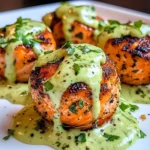 Salmon Balls with Creamy Avocado Sauce: Healthy Dinner Ideas