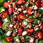 Spinach Strawberry Salad with Pecans