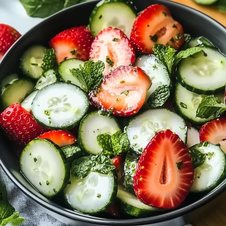 This Cucumber Strawberry Salad