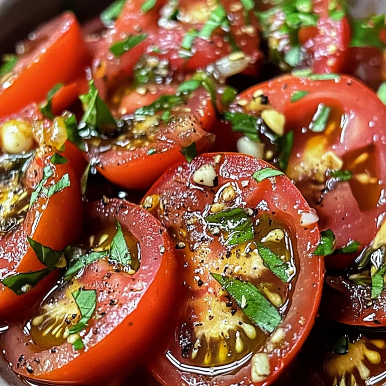 Zesty Marinated Tomatoes