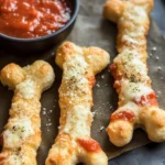 Cheesy Halloween Breadstick Bones