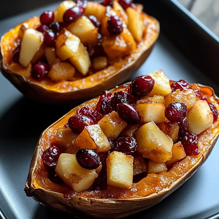 Cranberry Apple Twice-Baked Sweet Potatoes