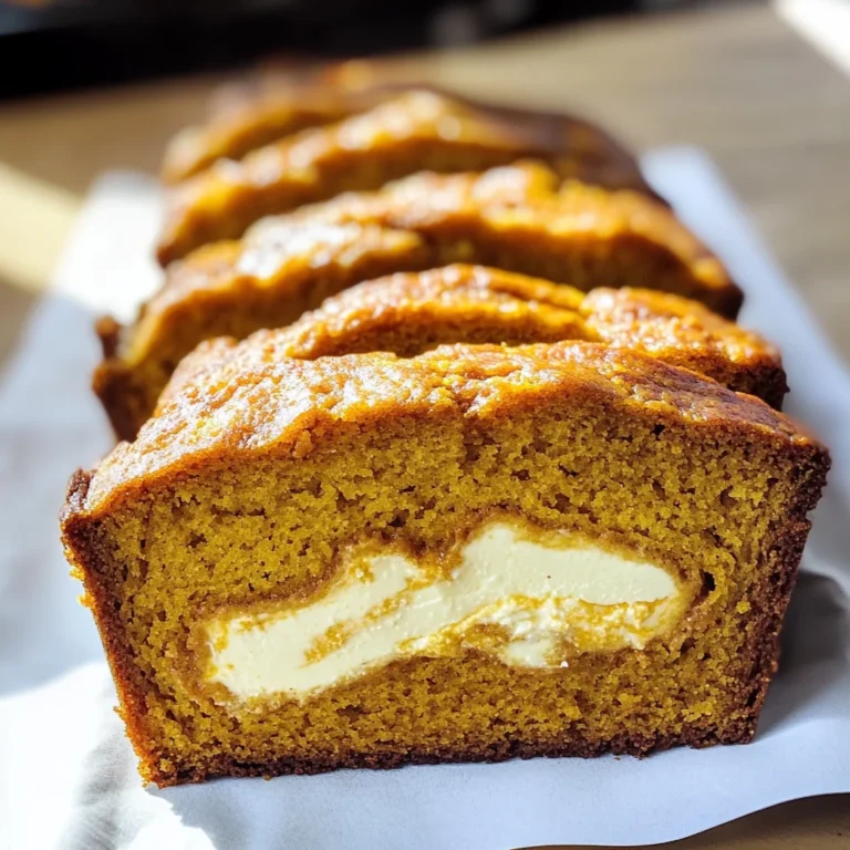 Cream Cheese-Filled Pumpkin Bread