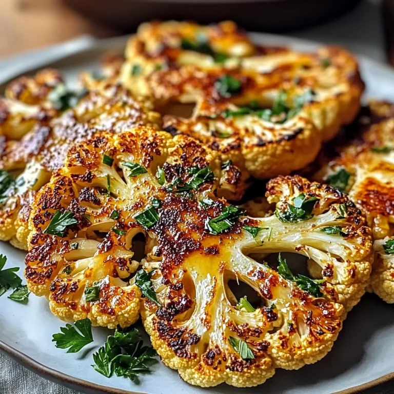 Crispy Baked Cauliflower Steaks