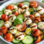 Cucumber Caprese Salad