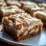 Decadent Apple Cinnamon Blondies with Maple Cream Cheese Frosting