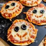 Easy Mini Halloween Pizzas