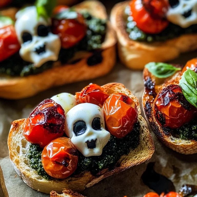 Halloween Bruschetta Appetizer
