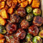 Korean BBQ Meatballs and Vegetables