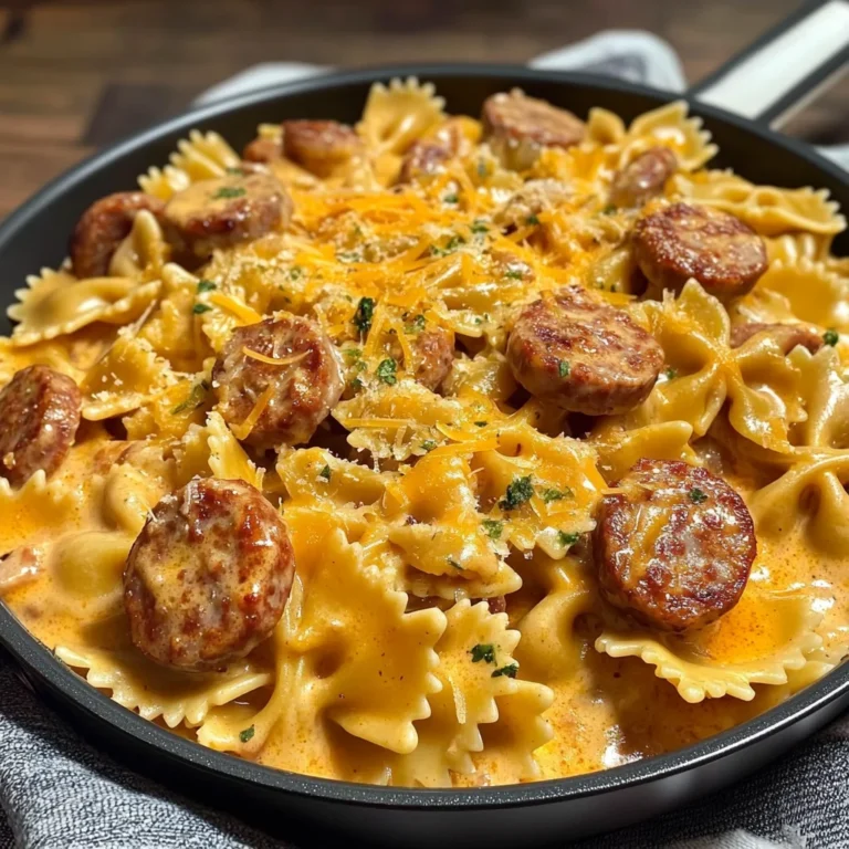 One Pot Creamy Cajun Sausage Pasta