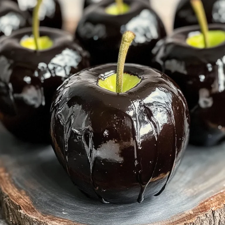 Poison Toffee Apples for Halloween