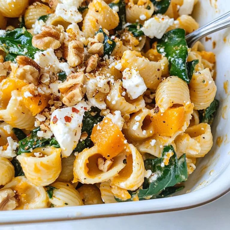 Pumpkin Feta Pasta