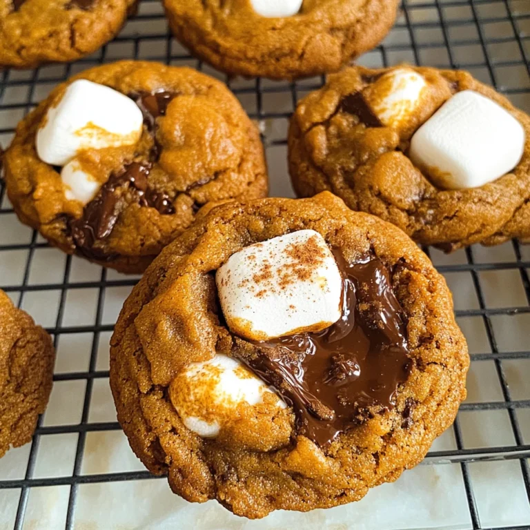 Pumpkin S'mores Cookies