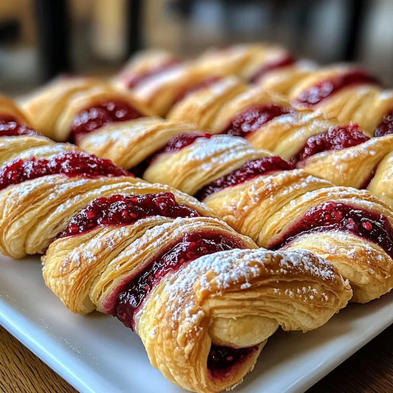 Raspberry Pastry Twists: Indulge in This Sweet Delight!