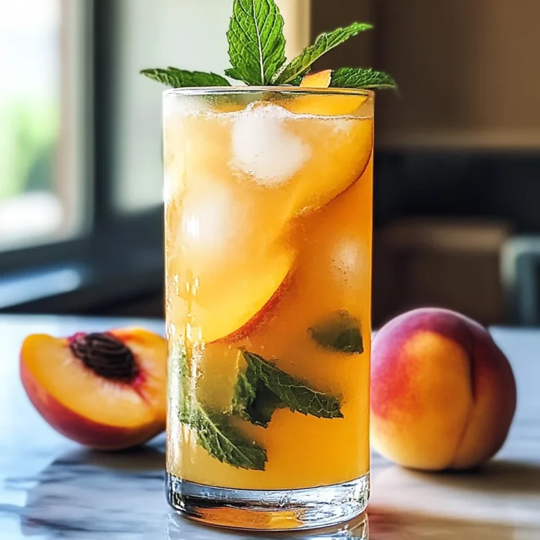 Refreshing Peach Lemonade