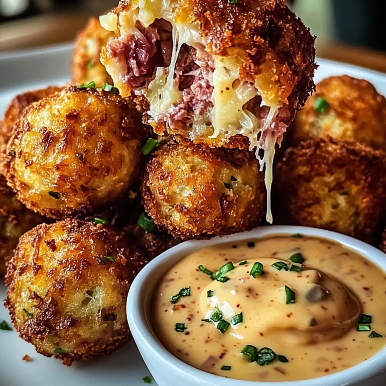 Reuben Balls with Spicy Thousand Island Dipping Sauce