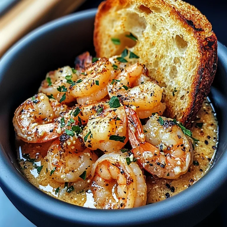 Shrimp Scampi Bowls with Garlic Bread