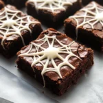 Spider Web Brownies