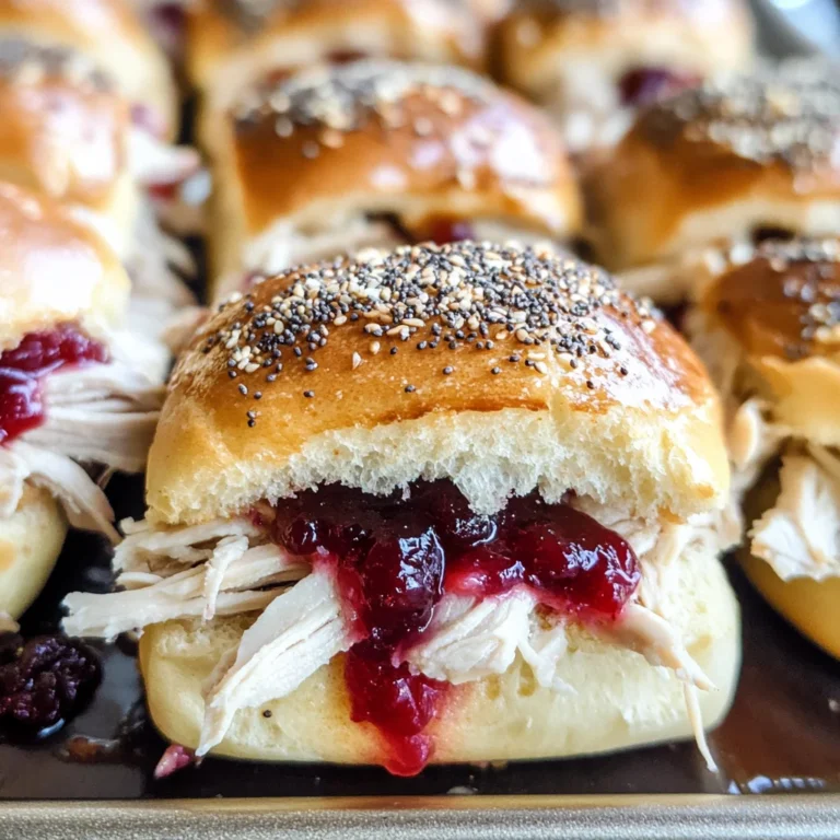 Turkey Cranberry Sliders