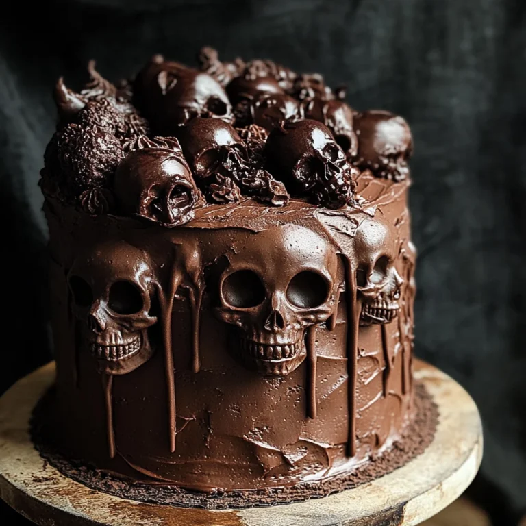 Vegan Chocolate Layer Skull Cake