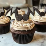 Vegan Oreo Bat Cupcakes