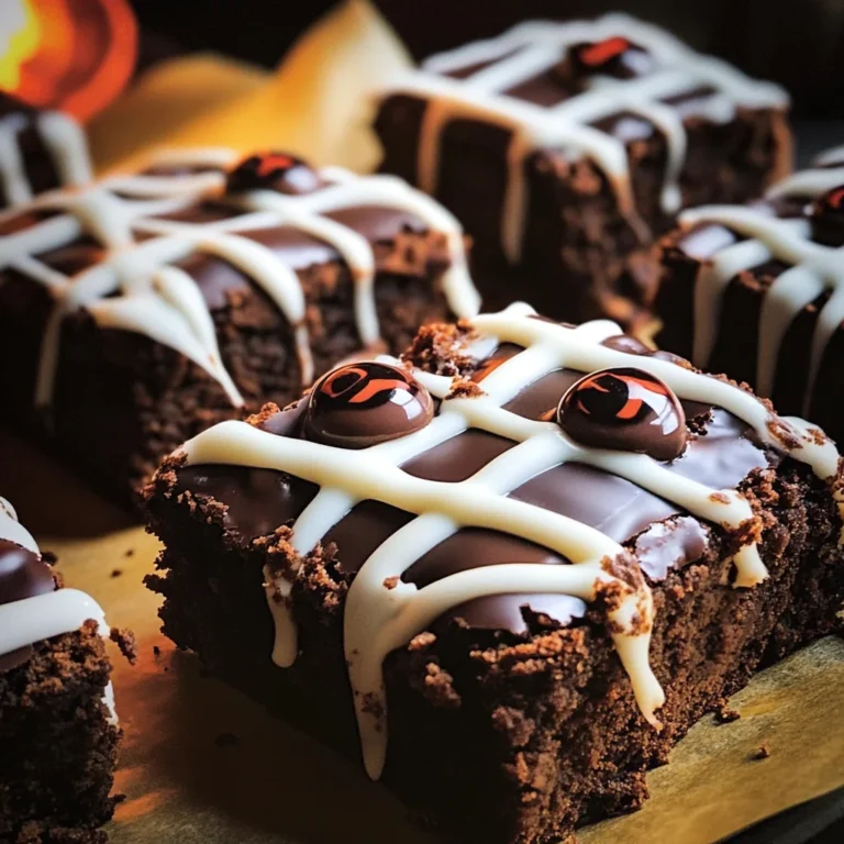 spooky mummy brownies