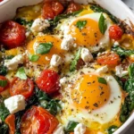 Baked Feta Eggs