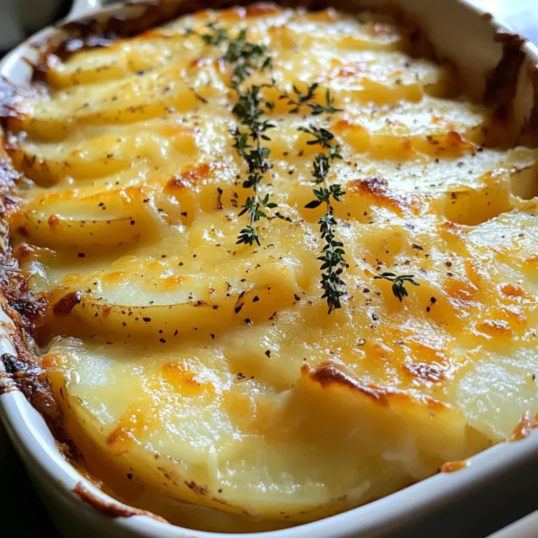 Cheesy Garlic Potatoes Gratin – Easy & Creamy Recipe