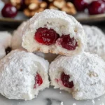 Cherry Snowball Cookies