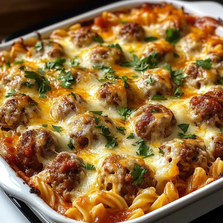 Dump-and-Bake Meatball Casserole