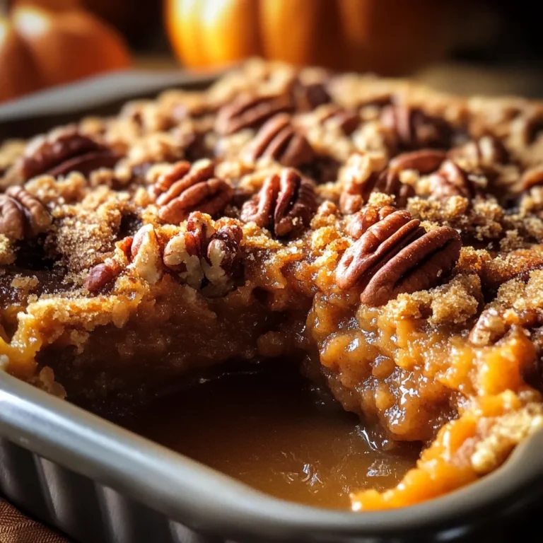 Pumpkin Pecan Cobbler