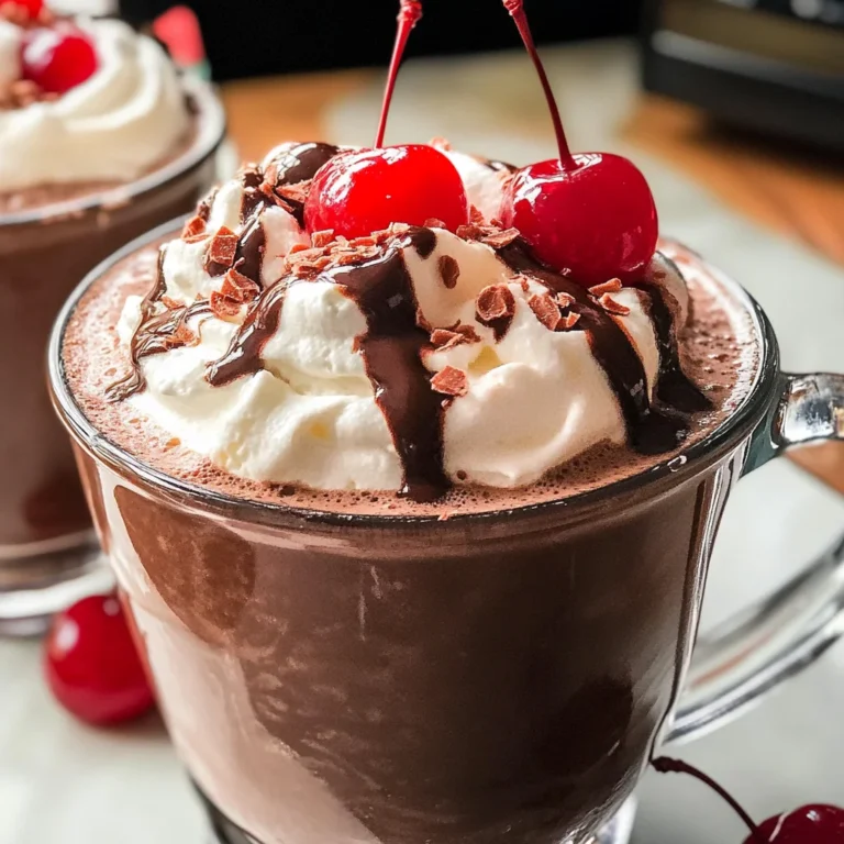 Slow Cooker Chocolate Covered Cherry Hot Chocolate