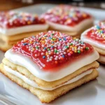 Strawberry Pop Tart Sugar Cookies