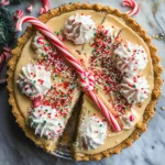 White Chocolate Candy Cane Pie