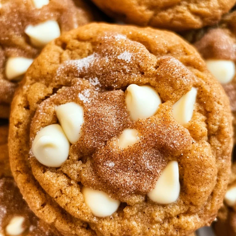 White Chocolate Pumpkin Snickerdoodles
